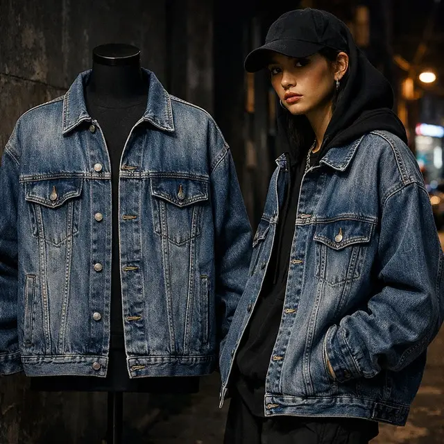 Áo khoác denim Street Denim